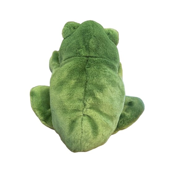 Russ Berrie Croaker Green Frog Hand Puppet Plush Stuffed Animal 10" No Sound - Picture 4 of 8